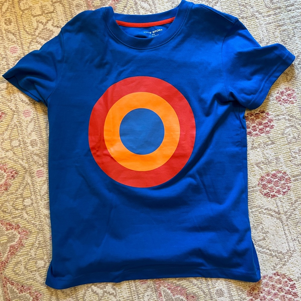 Tory Sport blue graphic tee